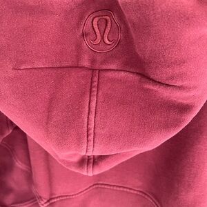 Lululemon Scuba Half-Zip Hoodie - crimson , Size